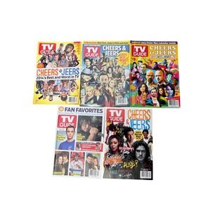 TV Guide Magazine Lot Cheers & Jeers Best Worst TV Issues 2012 2013 2014 2015